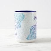 Luna Mandala 15 oz. Personalized Mug Zweifarbige Tasse (Mittel)