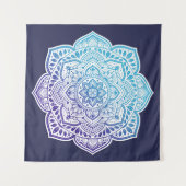 Luna Mandala Fine Art Wandteppich (Vorderseite (Horizontal))