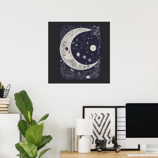 Luna Mística "Halloven" Poster (Heimbüro)