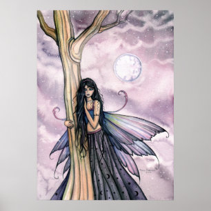 Luna Mond Feen Poster Druck von Molly Harrison