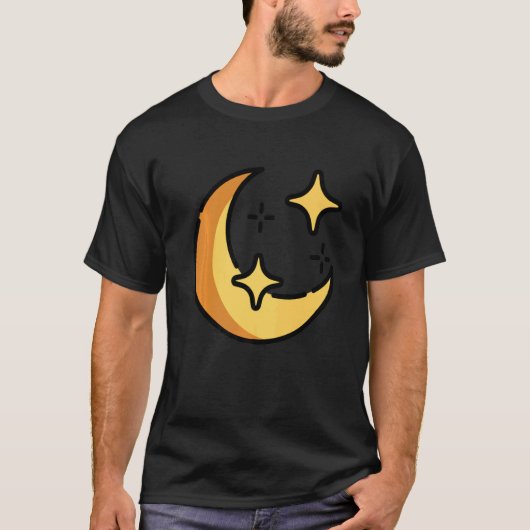 Luna Moon Face Tarot Astrologie T-Shirt (Vorderseite)