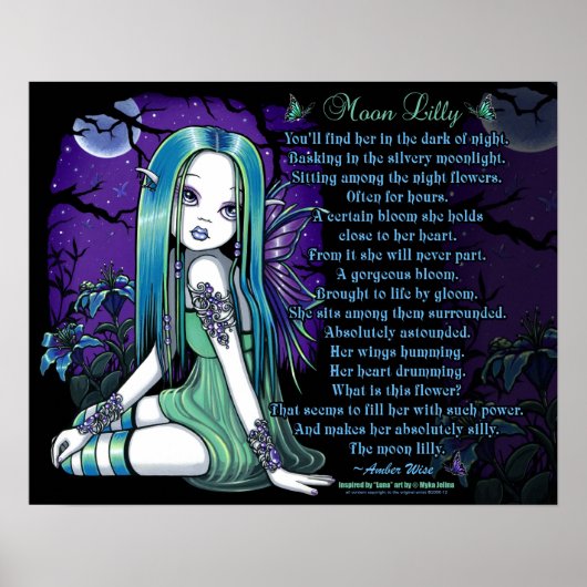 Luna Moon Lilly Goth Myka Jelina Fairy Poster (Vorne)