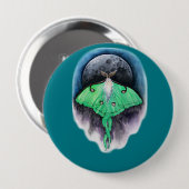 Luna Moon Moth Button (Vorne & Hinten)