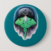 Luna Moon Moth Button (Vorderseite)
