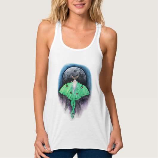 Luna Moon Moth Tank Top (Vorderseite)