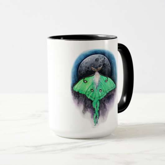 Luna Moon Moth Tasse (VorderseiteRechts)