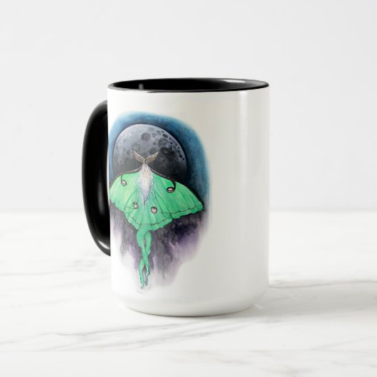 Luna Moon Moth Tasse (Vorderseite Links)