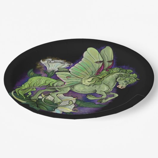 Luna Moonduster Moth Fairy Horry Paper Tellers Pappteller (Schrägansicht)