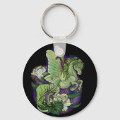 Luna Moonduster Moth Fairy Horse Schlüsselanhänger (Rückseite)