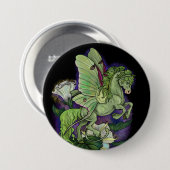 Luna Moonduster Moth Fairy Horst Button (Vorne & Hinten)