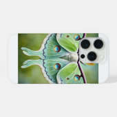Luna Moth 010824IREF203 - Watercolor iPhone Hülle (Rückseite (Horizontal))