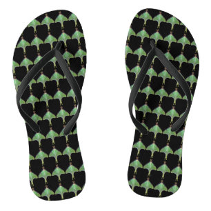 Luna Moth Abstrakte Flip Flops Badesandalen