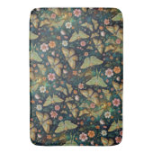 Luna Moth and Moon Phases, Starry Night Flowers Badematte (Vorderseite Vertikal)