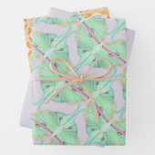 Luna Moth auf Lavendel Geschenkpapier Set (Beispiel)