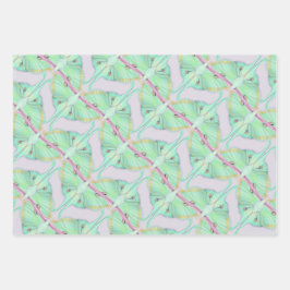 Luna Moth auf Lavendel Geschenkpapier Set