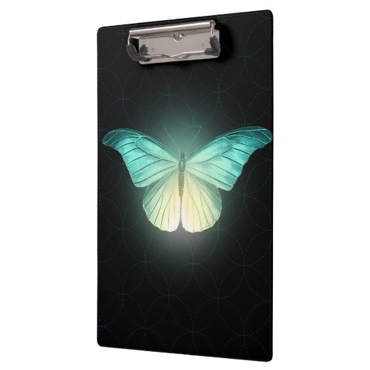 Luna Moth auf schwarz Klemmbrett (Links)