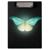 Luna Moth auf schwarz Klemmbrett (Vorderseite)