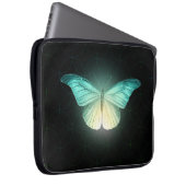 Luna Moth auf schwarz Laptopschutzhülle (Vorne Rechts)