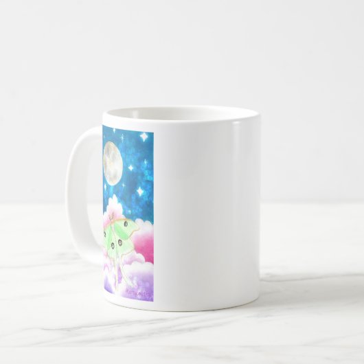 Luna Moth Baby Kaffeetasse (Vorderseite Links)