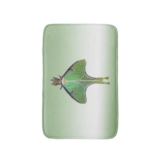 Luna Moth Bath Mats Badematte (Vorderseite Vertikal)