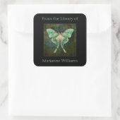 Luna Moth Book Name Plakat Aufkleber (Tasche)