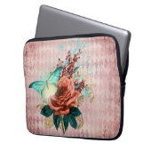 Luna Moth Bouquet Laptopschutzhülle (Vorderseite Links)