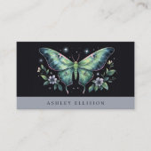 Luna Moth Business Card Visitenkarte (Vorderseite)