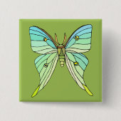 Luna Moth Button (Vorderseite)