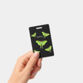 Luna Moth cartoon illustration Ausweis (Handheld)