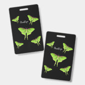 Luna Moth cartoon illustration Ausweis (Vorder- & Rückseite)