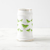 Luna Moth Cartoon Illustration Bierglas (Mittel)