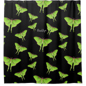 Luna Moth Cartoon Illustration Duschvorhang (Vorderseite)