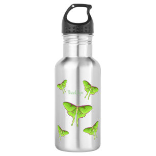Luna Moth cartoon illustration Edelstahlflasche