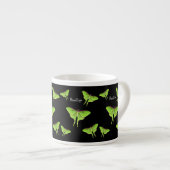 Luna Moth Cartoon Illustration Espressotasse (Vorderseite Rechts)