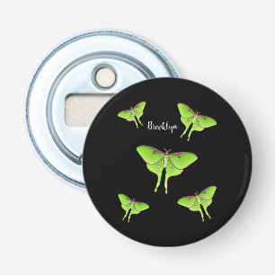 Luna Moth Cartoon Illustration Flaschenöffner