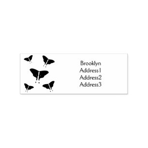 Luna Moth Cartoon Illustration Gummistempel