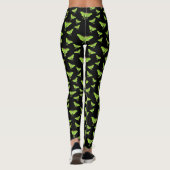 Luna Moth Cartoon Illustration Leggings (Rückseite)