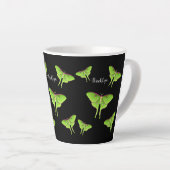 Luna Moth Cartoon Illustration Milchtasse (Rechte Ecke)