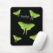 Luna Moth Cartoon Illustration Mousepad (Mit Mouse)