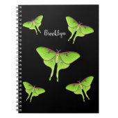 Luna Moth Cartoon Illustration Notizblock (Vorderseite)