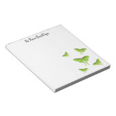 Luna Moth Cartoon Illustration Notizblock (angewinkelt)