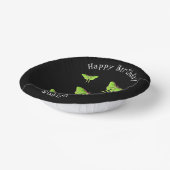 Luna Moth Cartoon Illustration Pappteller (Gewinkelt)