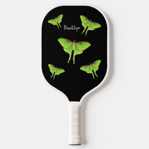 Luna Moth Cartoon Illustration Pickleball Schläger