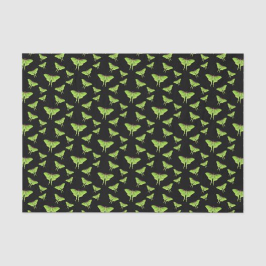 Luna Moth Cartoon Illustration Seidenpapier (Vorderseite)