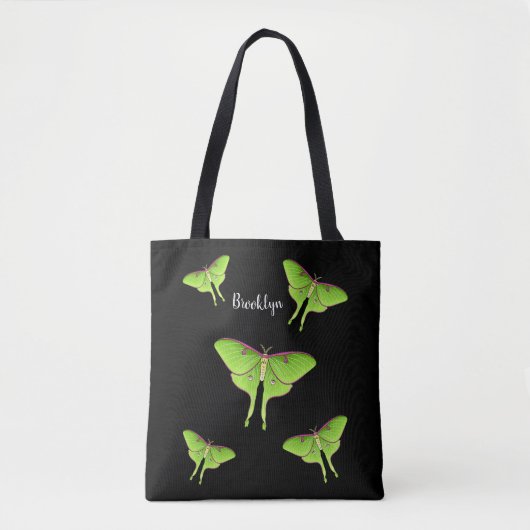 Luna Moth cartoon illustration Tasche (Vorderseite)