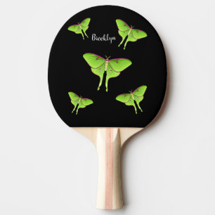 Luna Moth Cartoon Illustration Tischtennis Schläger