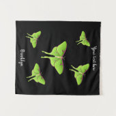 Luna Moth Cartoon Illustration Wandteppich (Vorderseite (Horizontal))