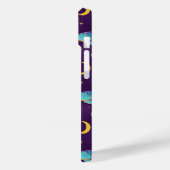 Luna Moth Celestial Moons & Stars Lila Case-Mate iPhone Hülle (Rückseite / Links)