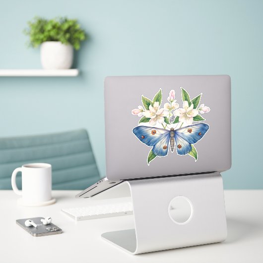 Luna-Moth, Cockpitkern Aufkleber (Laptop auf Schreibtisch)