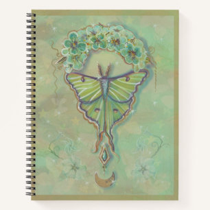 Luna moth design von Renee Lavoie Notizblock